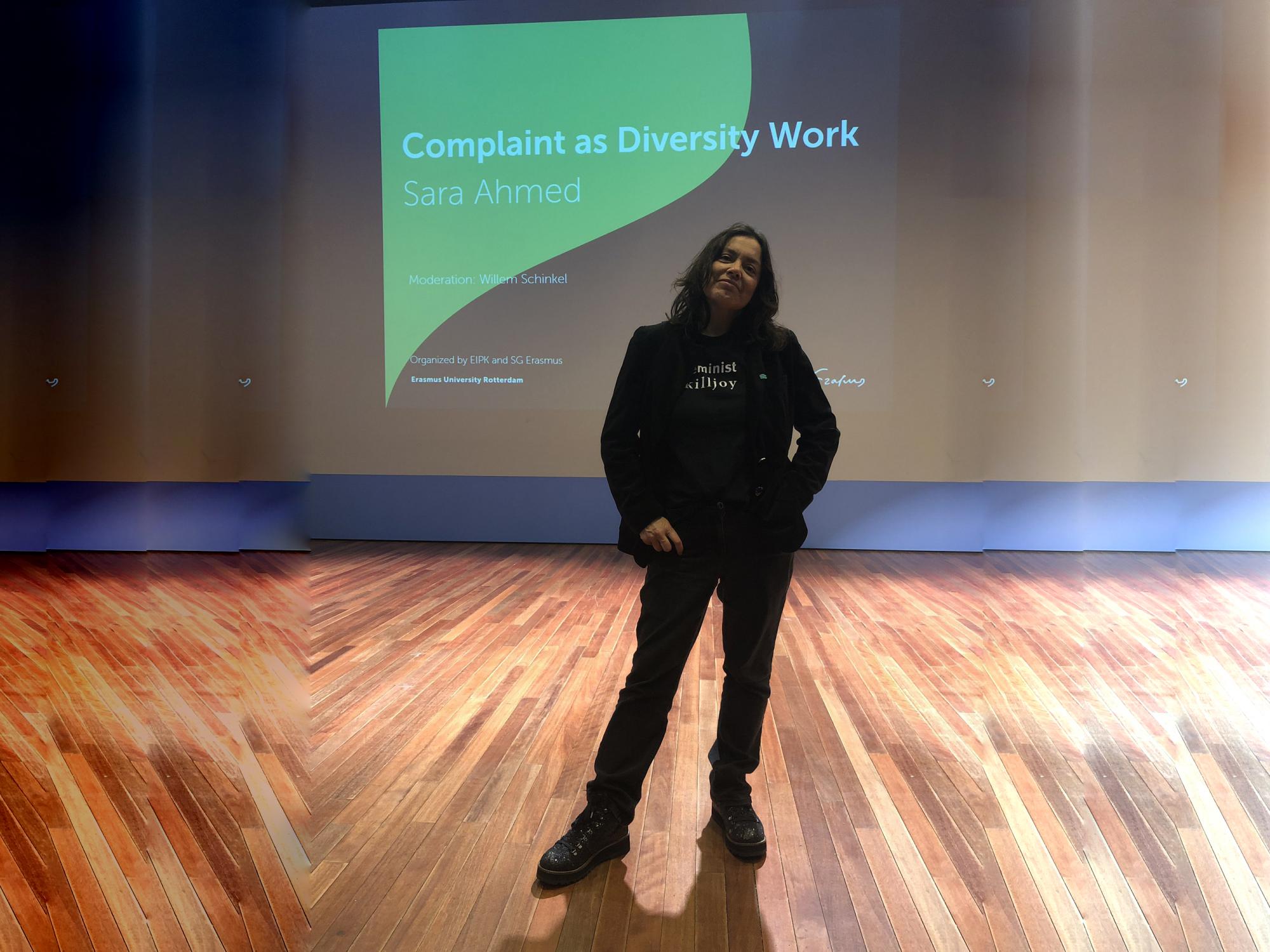 Sara Ahmed (born 1969) is an Australian and British Pakistani academic working at the intersection of feminist theory, queer theory, critical race theory and postcolonialism.